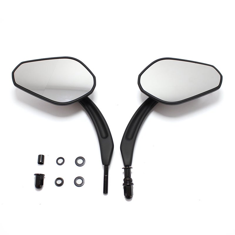 MISS MOLY Black Motorcycle Rear View Side Mirrors For Harley Davidson Road King Road Glide - Image 4